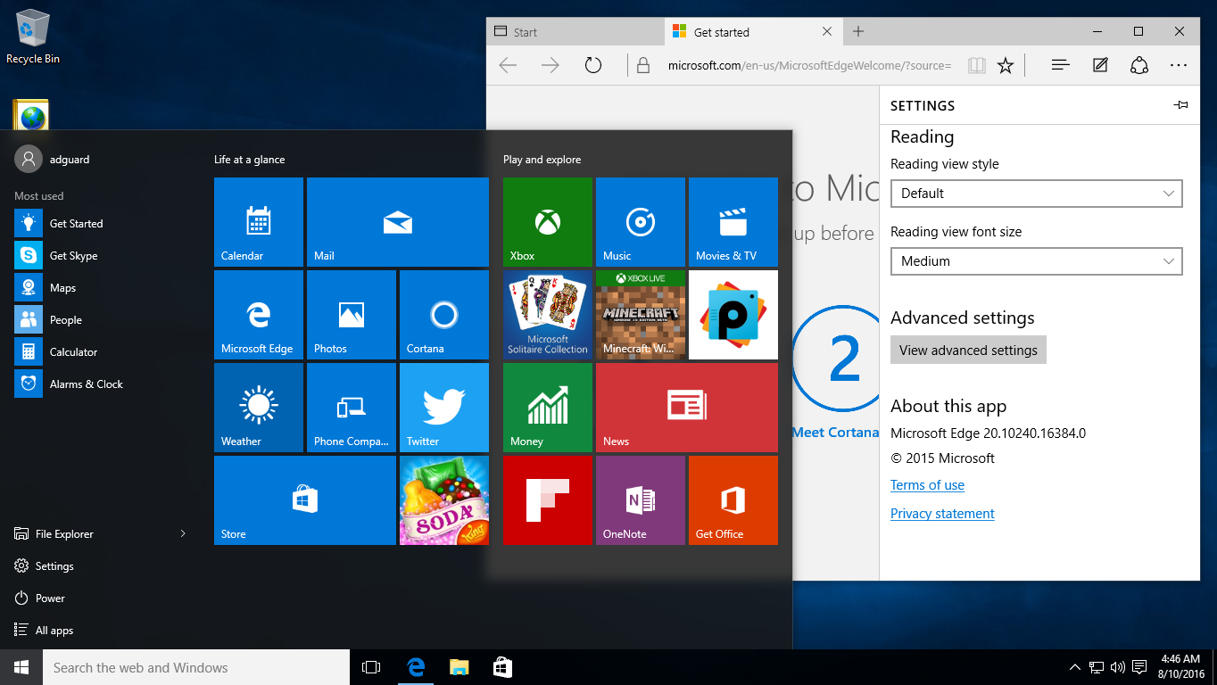 Включи 10 версия. Windows 10 версии 1507. Интерфейс Windows 10 1507. Виндовс 10 первая версия 2015. 5.1 Виндовс 10.