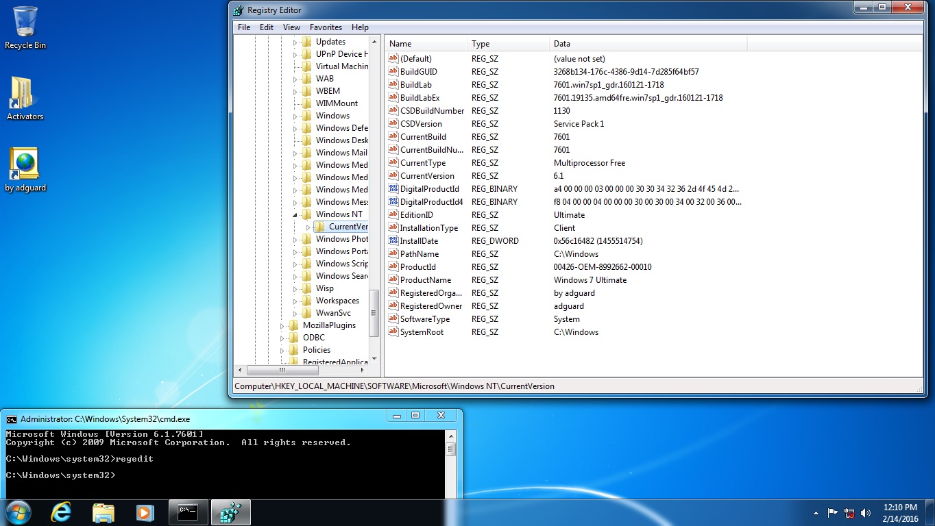 Сборка 7601 активатор. Активатор Windows 7. CW Windows.
