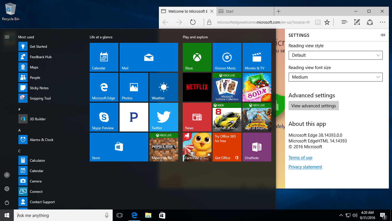 Windows 10 1607. Винде 31. Windows 16. 10 версия 1607