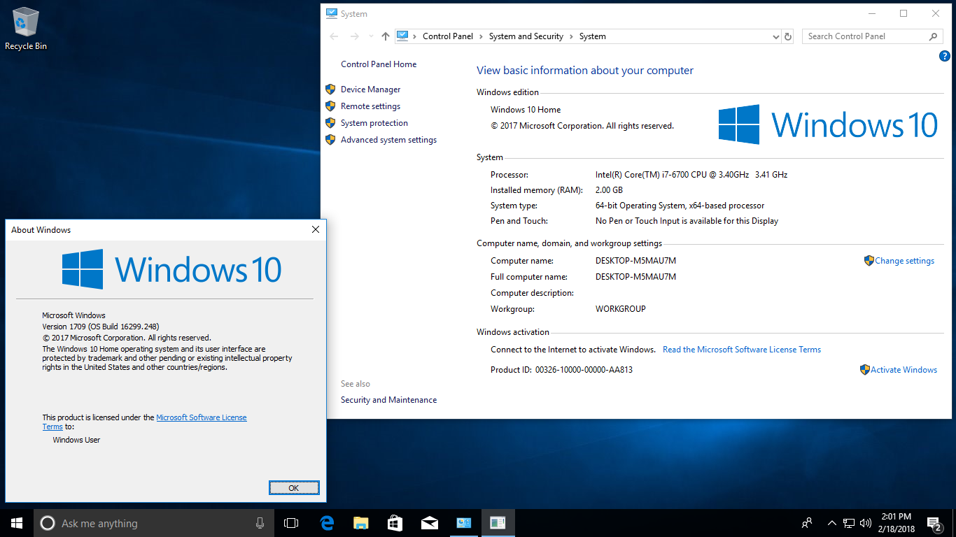 Windows 10 1709. Windows Home Basic. Windows 1.0 2018 Edition. Windows 10 Fall creators update and later servicing Drivers, Windows 10 s Version 1709 and later servicing Drivers for Testing.