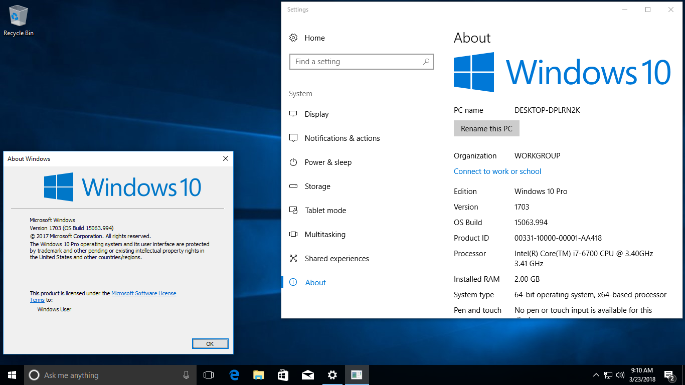 Включи 10 версия. Windows 10 1703 Интерфейс. About Windows. Окно about. Пуск виндовс 10 1703.