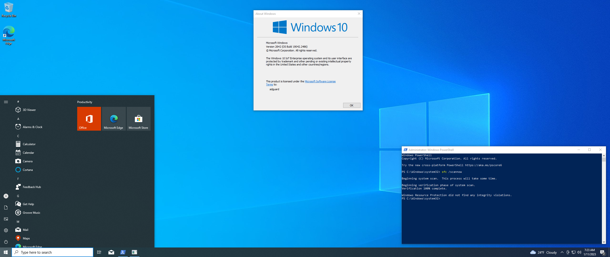 Windows 10 pro 22h2 19045.3324